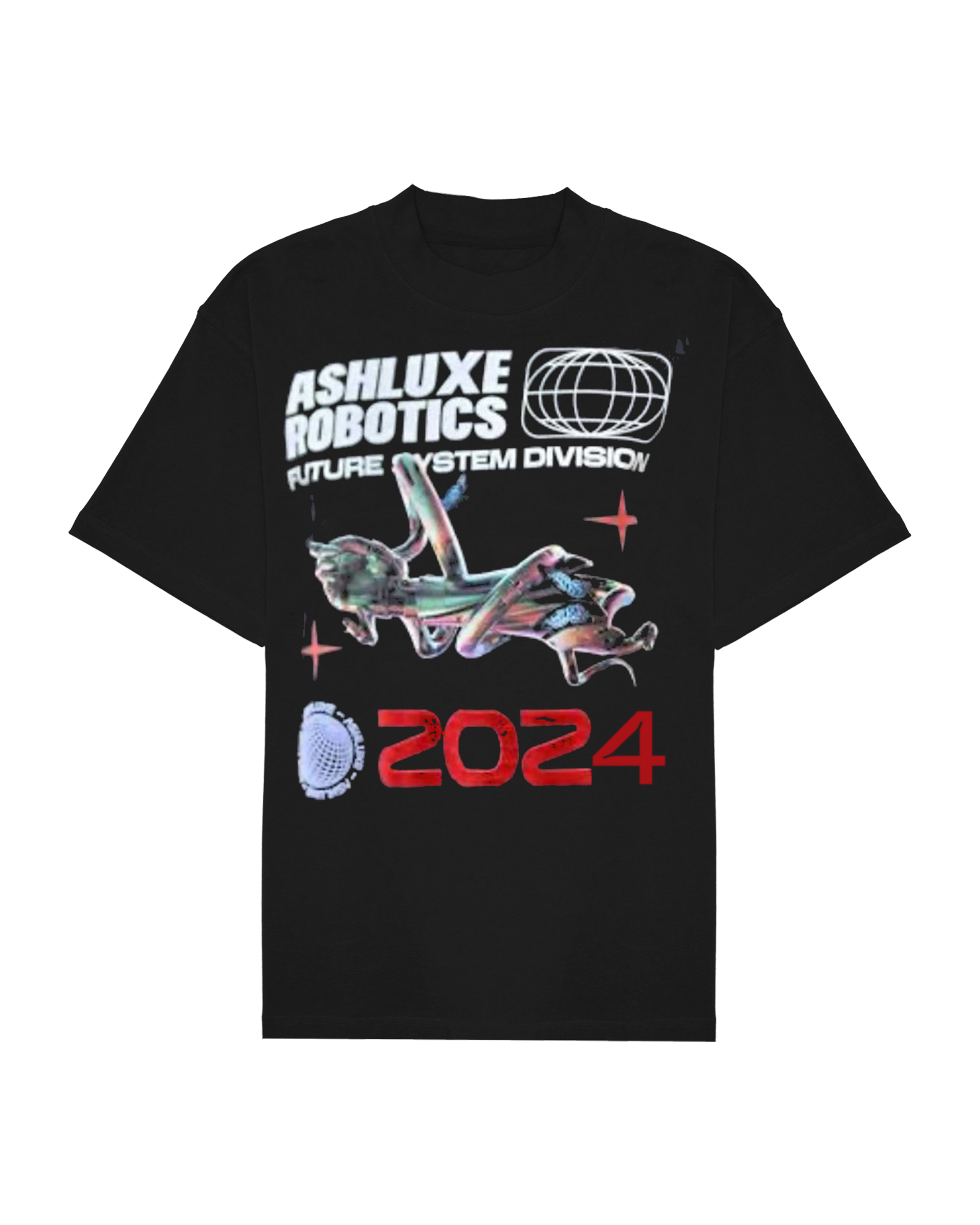 Ashluxe Robotics Future System T-Shirt - Black