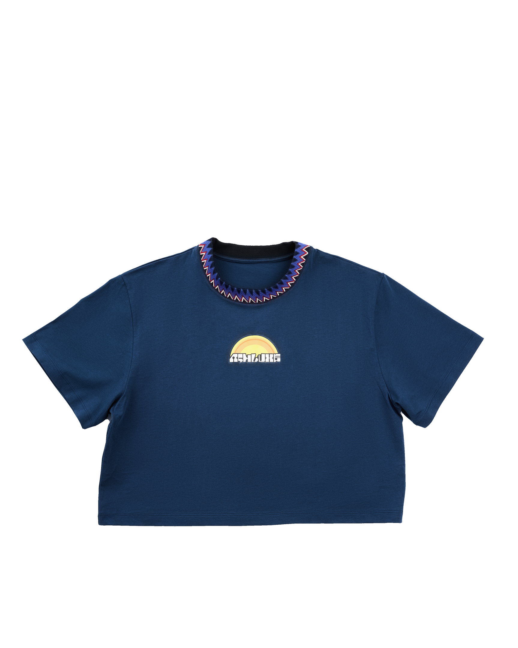 Sunshine Cropped T-shirt Blue