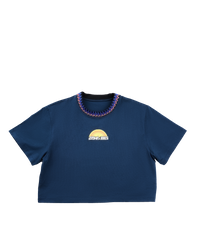 Sunshine Cropped T-shirt Blue