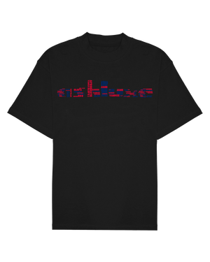 Ashluxe Slang T-shirt  Multicolour Black Red