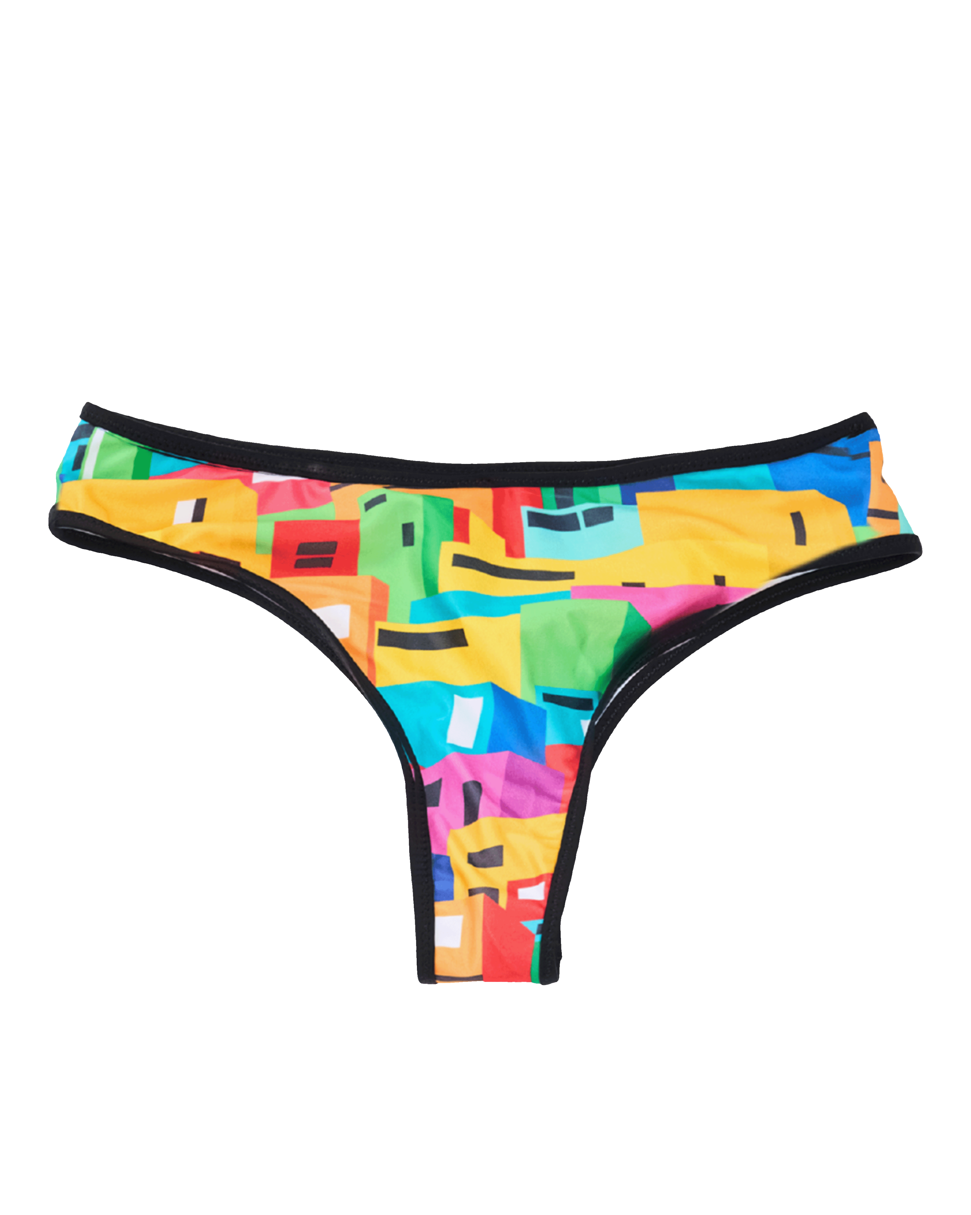 Urban Mosaic Print Bikini Brief Multi