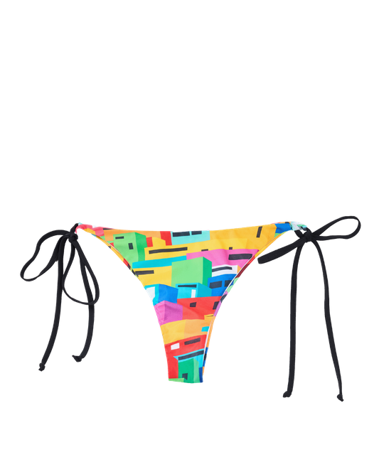 Urban Mosaic Print Tie Side Bikini Brief Multi