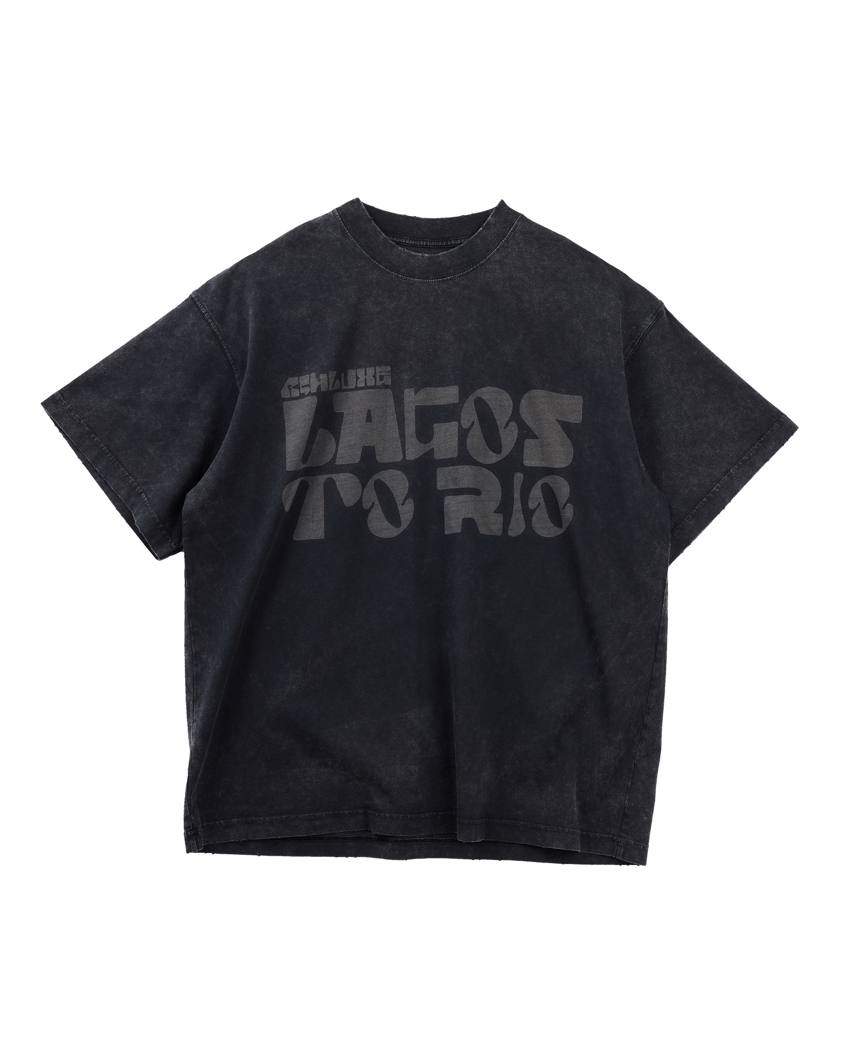 Ashluxe Vintage Acid Wash T-Shirt Black