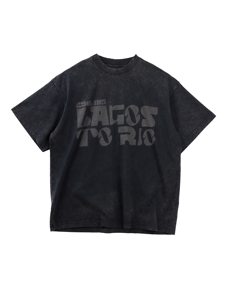 Ashluxe Vintage Acid Wash T-Shirt Black