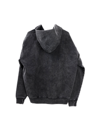 Vintage Wash Zip Hoodie Black