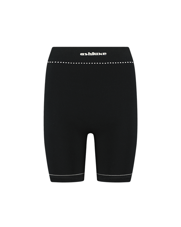 Ashluxe Female Active Biker Shorts Black White