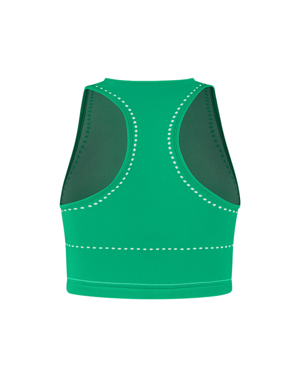 Ashluxe Female Active Top Green White