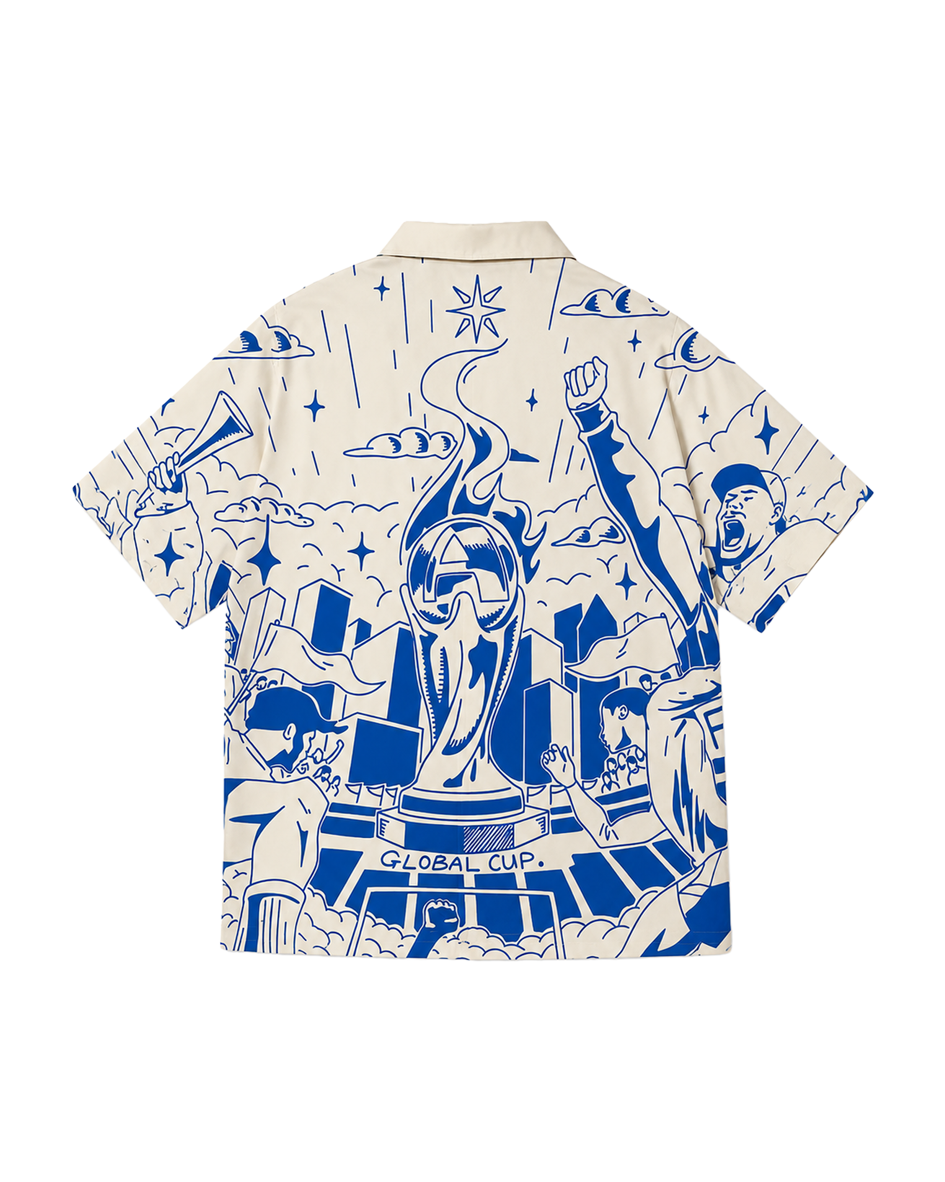 Ashluxe Celebration Bowling Shirt Off-white