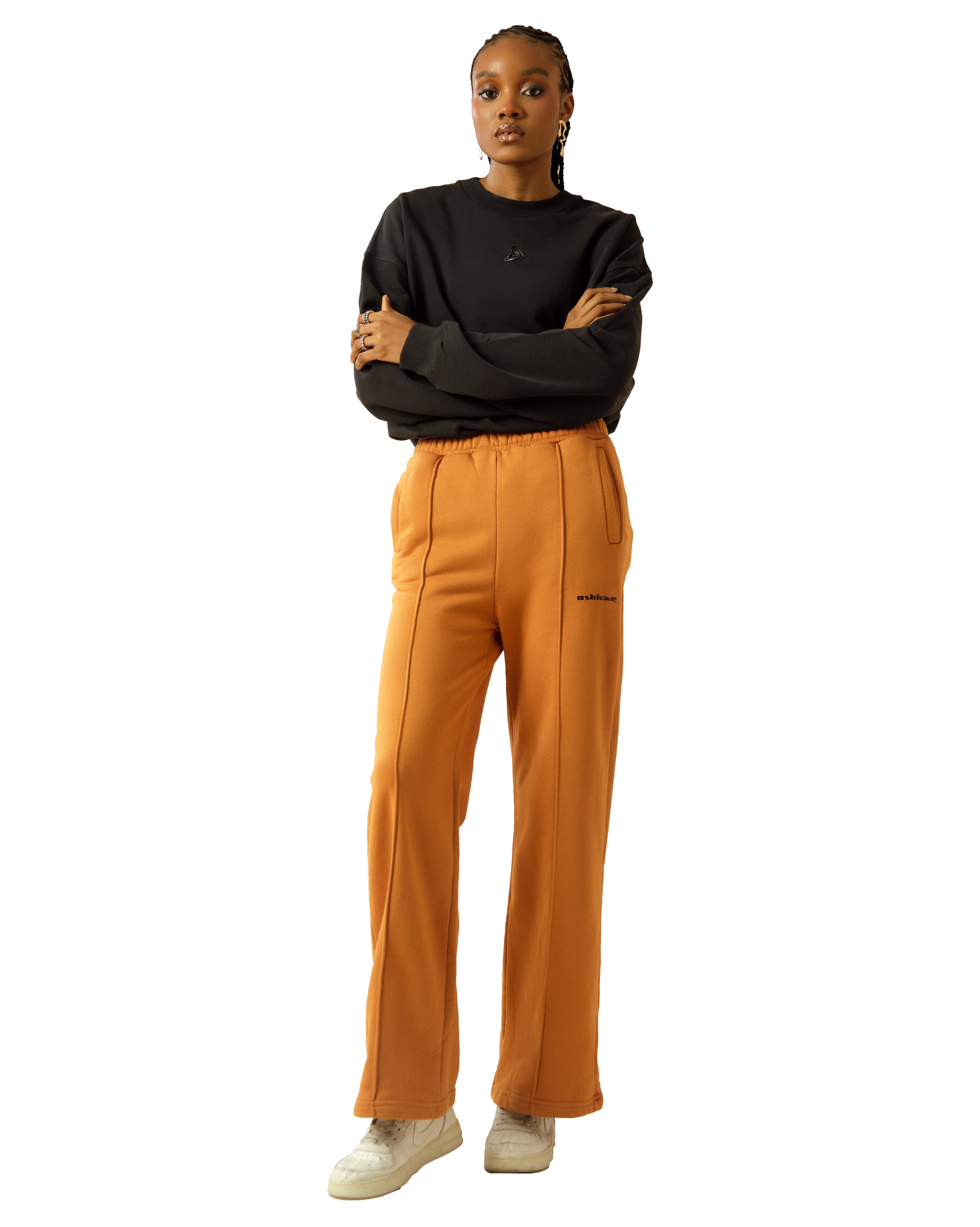 Ash Logo Sweatpants - Orange