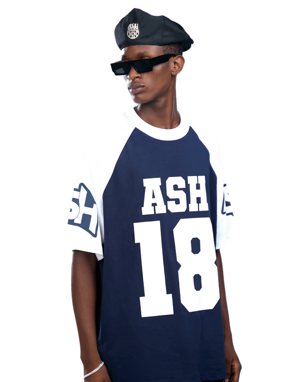 Ashluxe Contrast Sport Jersey Blue White