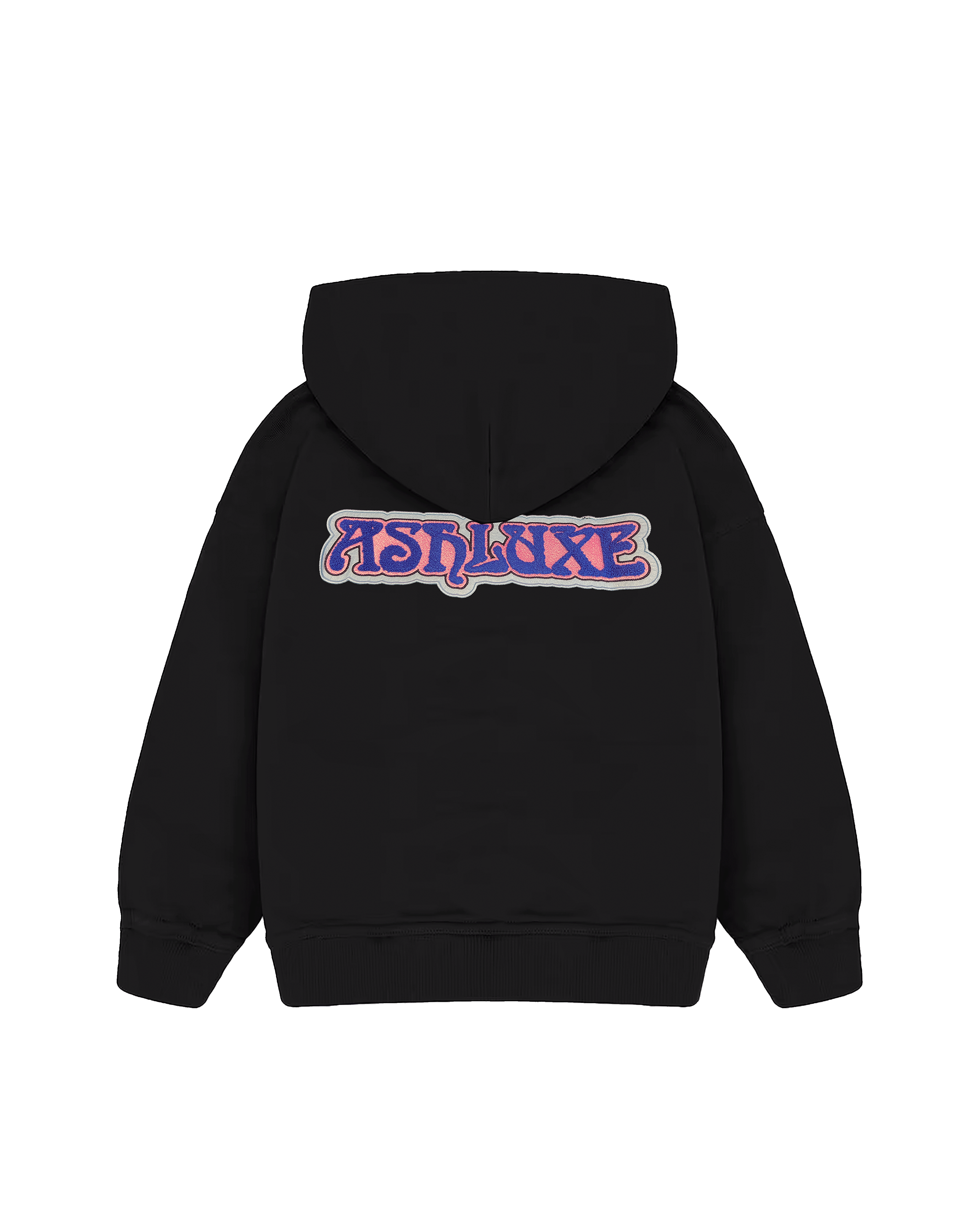 Ashluxe Patch Logo Hoodie Black