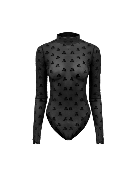 Ashluxe Mesh Unbranded Body Top Black