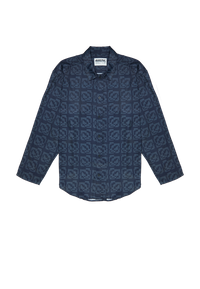 Ashluxe Exquisite Pixel Satin Shirt Black