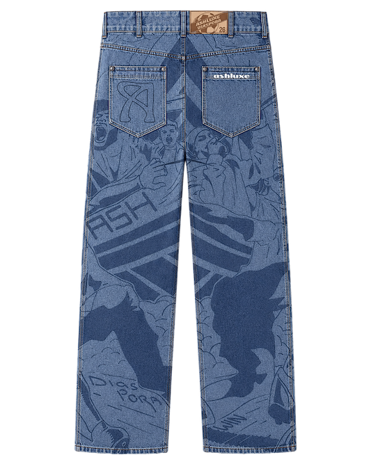 Ashluxe Celebration Denim Pants Blue