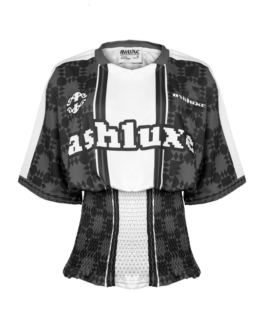 Ashluxe Pixel Ruched Female Jersey Black