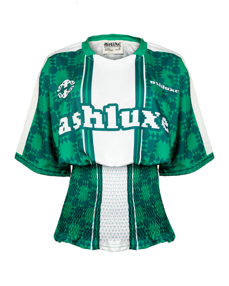 Ashluxe Pixel Ruched Female Jersey Green