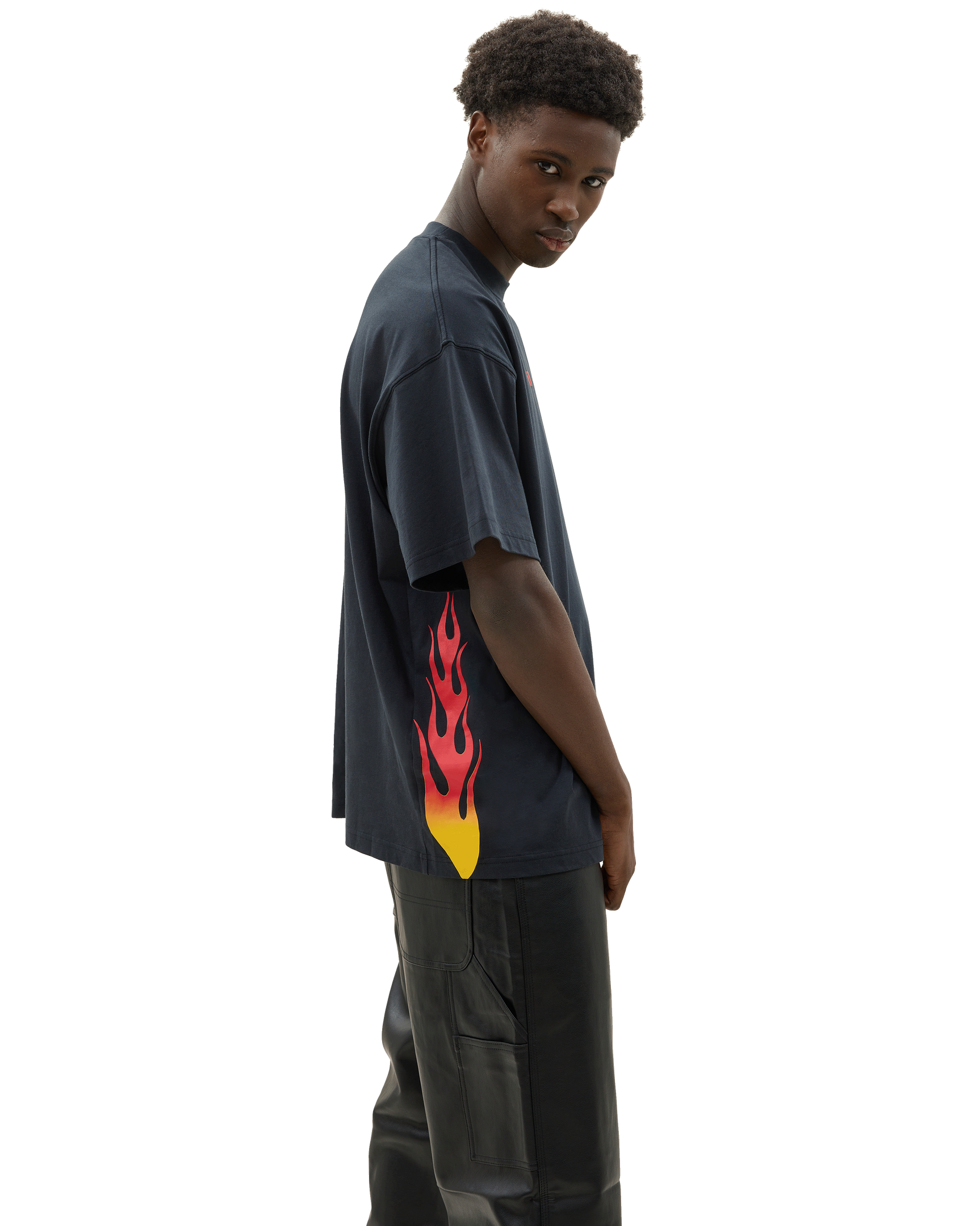 Flame T-shirt Black