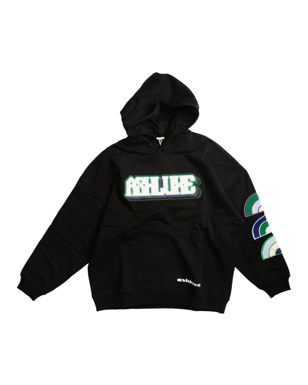 Ashluxe Bold Logo Hoodie Black