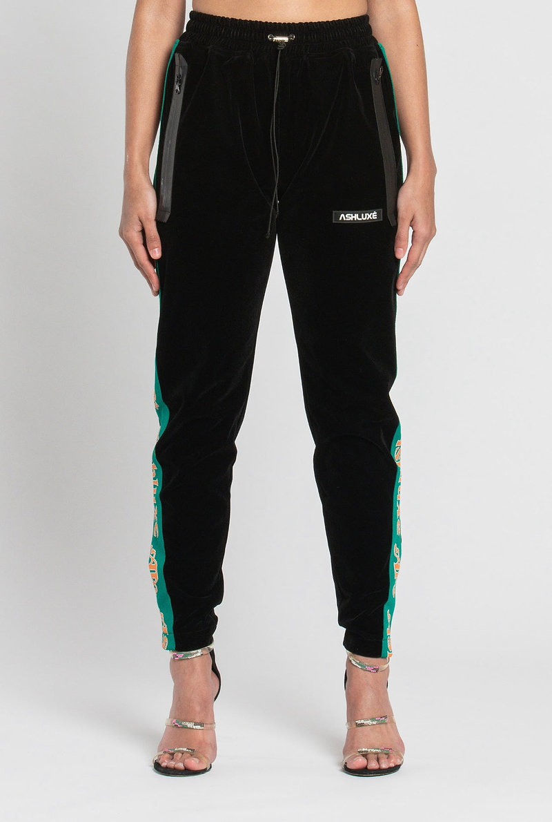 Ashluxe Paradise Track Pant - Black