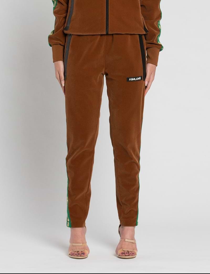 Ashluxe Paradise Track Pant - Brown