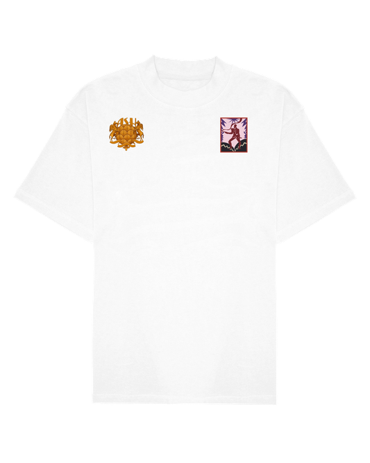 Ashluxe Kalakuta Inspired Badge T-shirt White