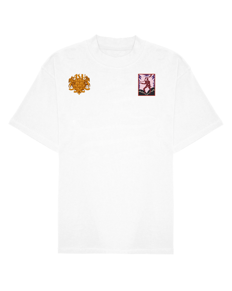 Ashluxe Kalakuta Inspired Badge T-shirt White