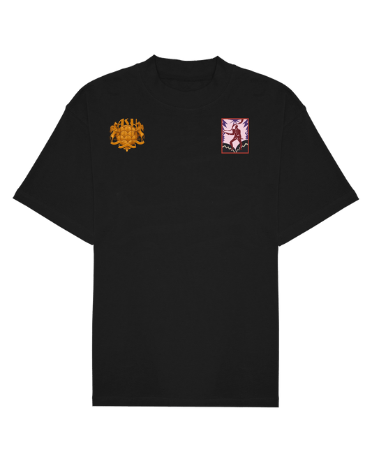 Ashluxe Kalakuta Inspired Badge T-shirt Black