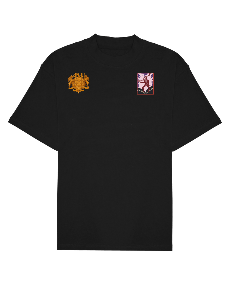 Ashluxe Kalakuta Inspired Badge T-shirt Black