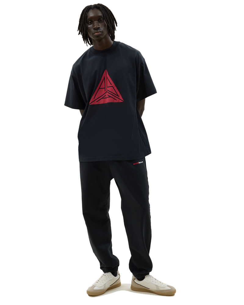 Large Triangle Logo T-shirt Black