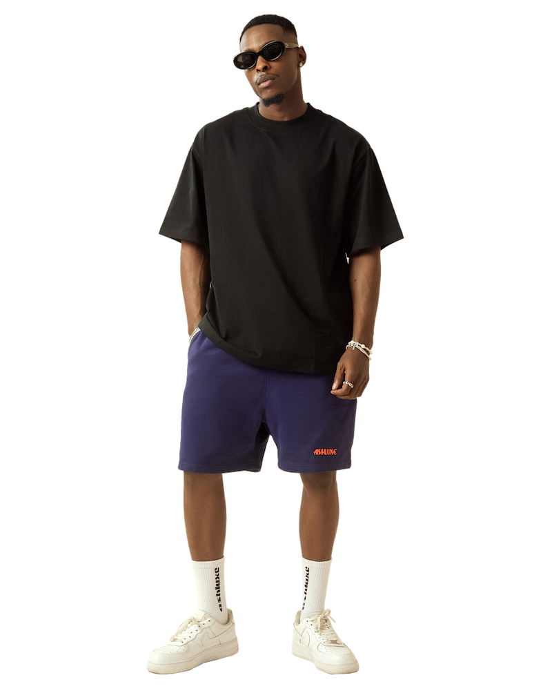 Ashluxe Logo Blank High neck T-shirt Black
