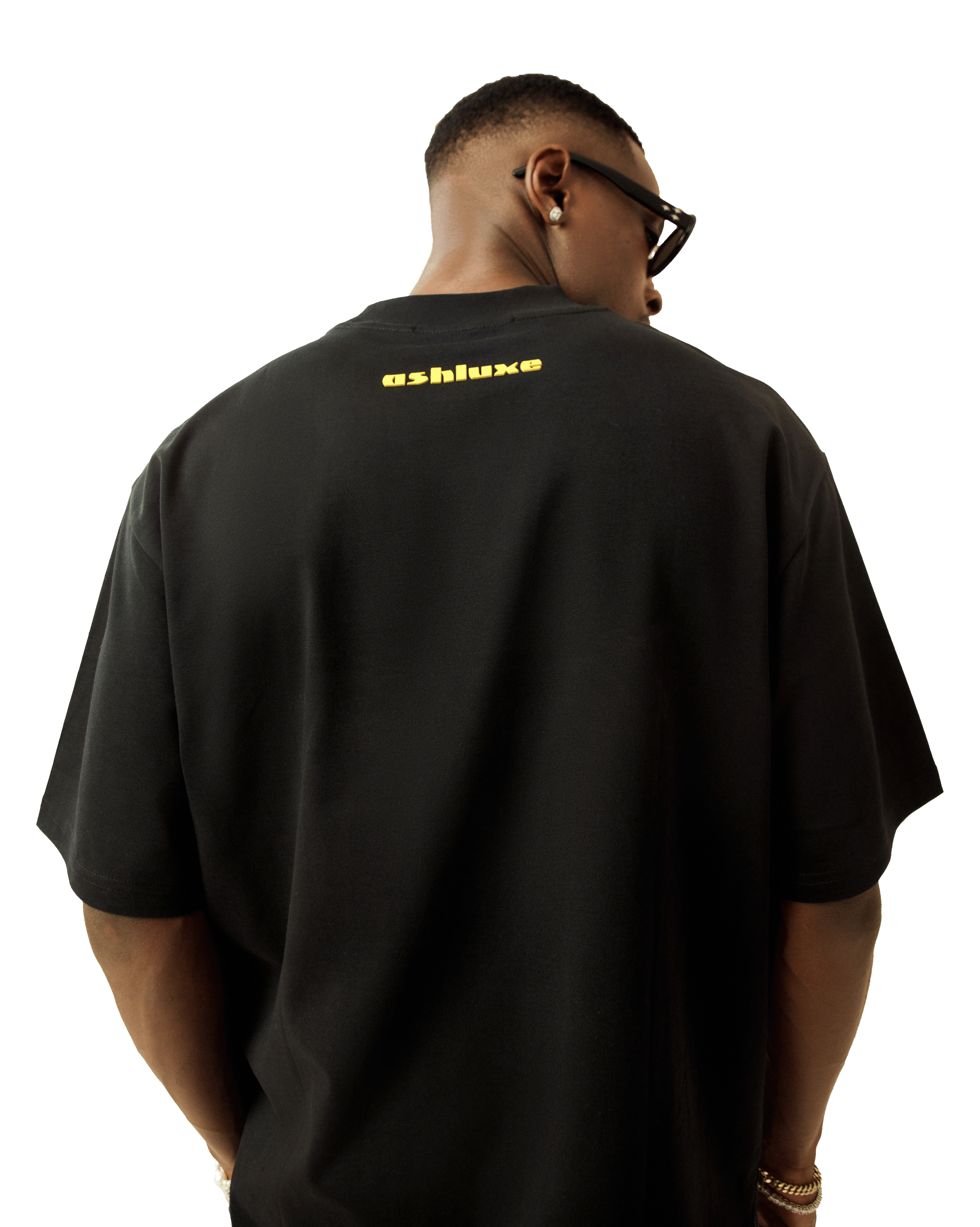 Ashluxe Logo Blank High neck T-shirt Black
