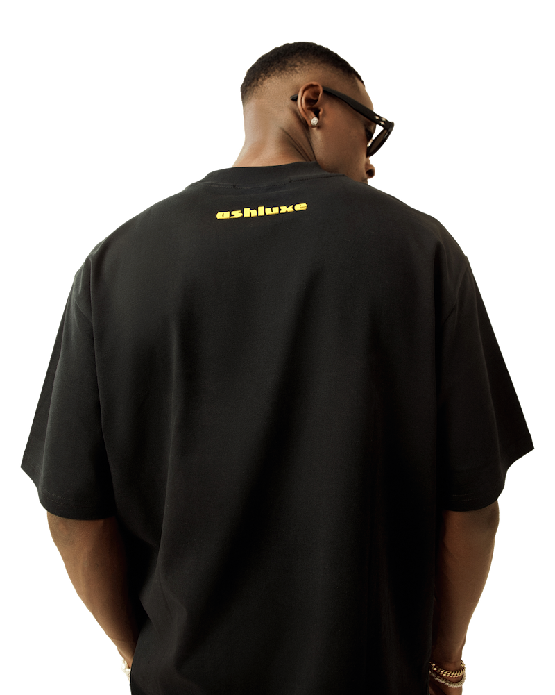 Ashluxe Logo Blank High neck T-shirt Black