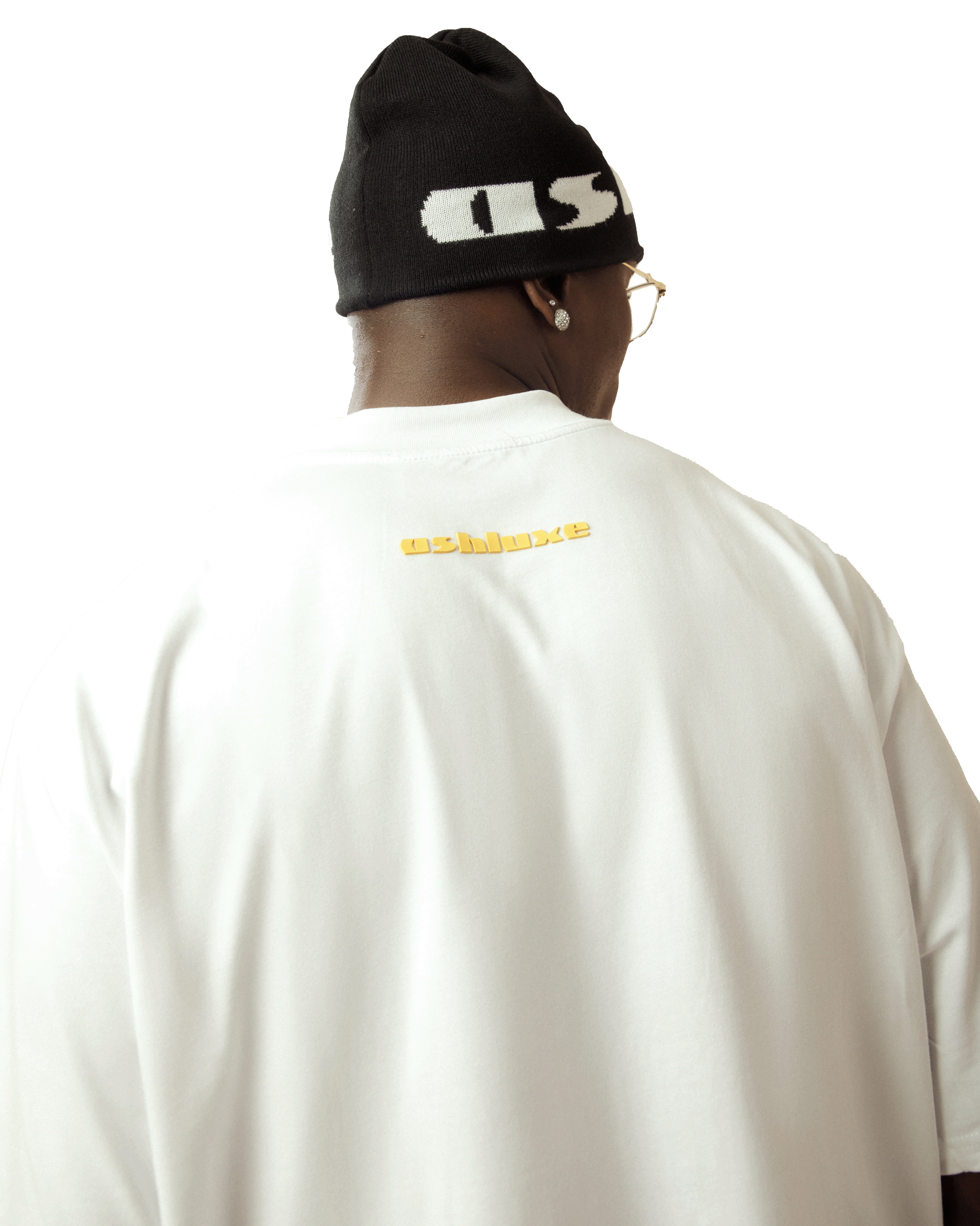 Ashluxe Logo Blank High neck T-shirt White