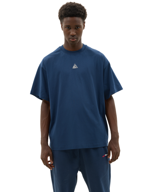 Metallic Small Logo T-shirt Blue