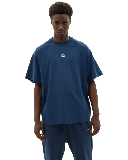 Metallic Small Logo T-shirt Blue