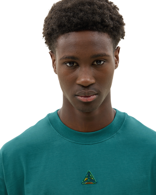 Metallic Small Logo T-Shirt Green