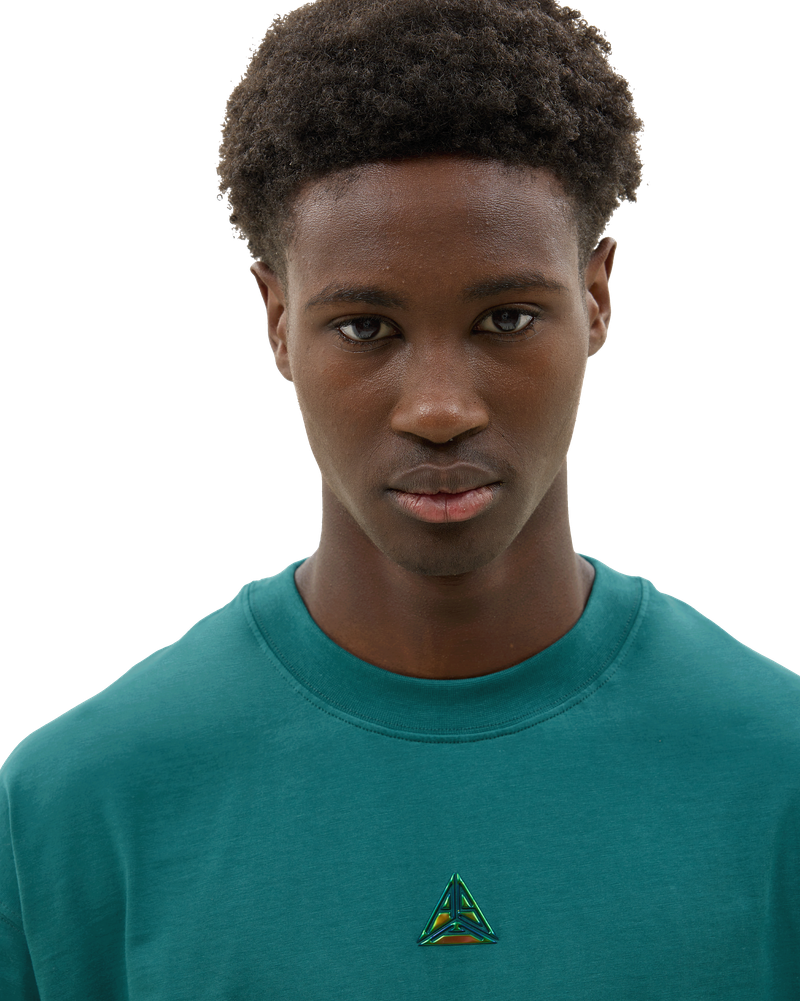 Metallic Small Logo T-Shirt Green
