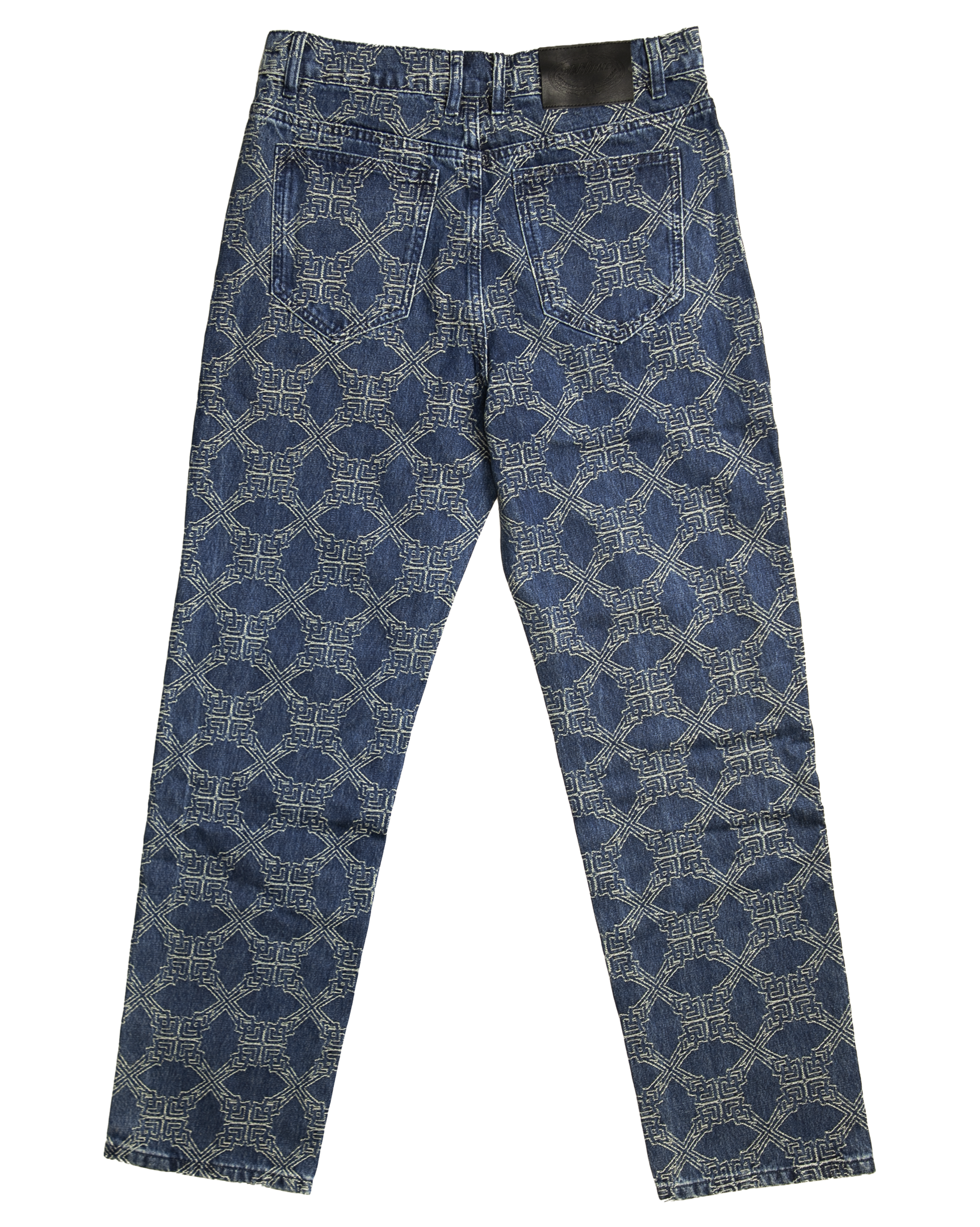 Ashluxe Monogram Denim Pant Blue