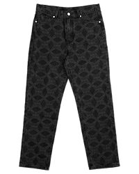 Ashluxe Monogram Denim Pant Black