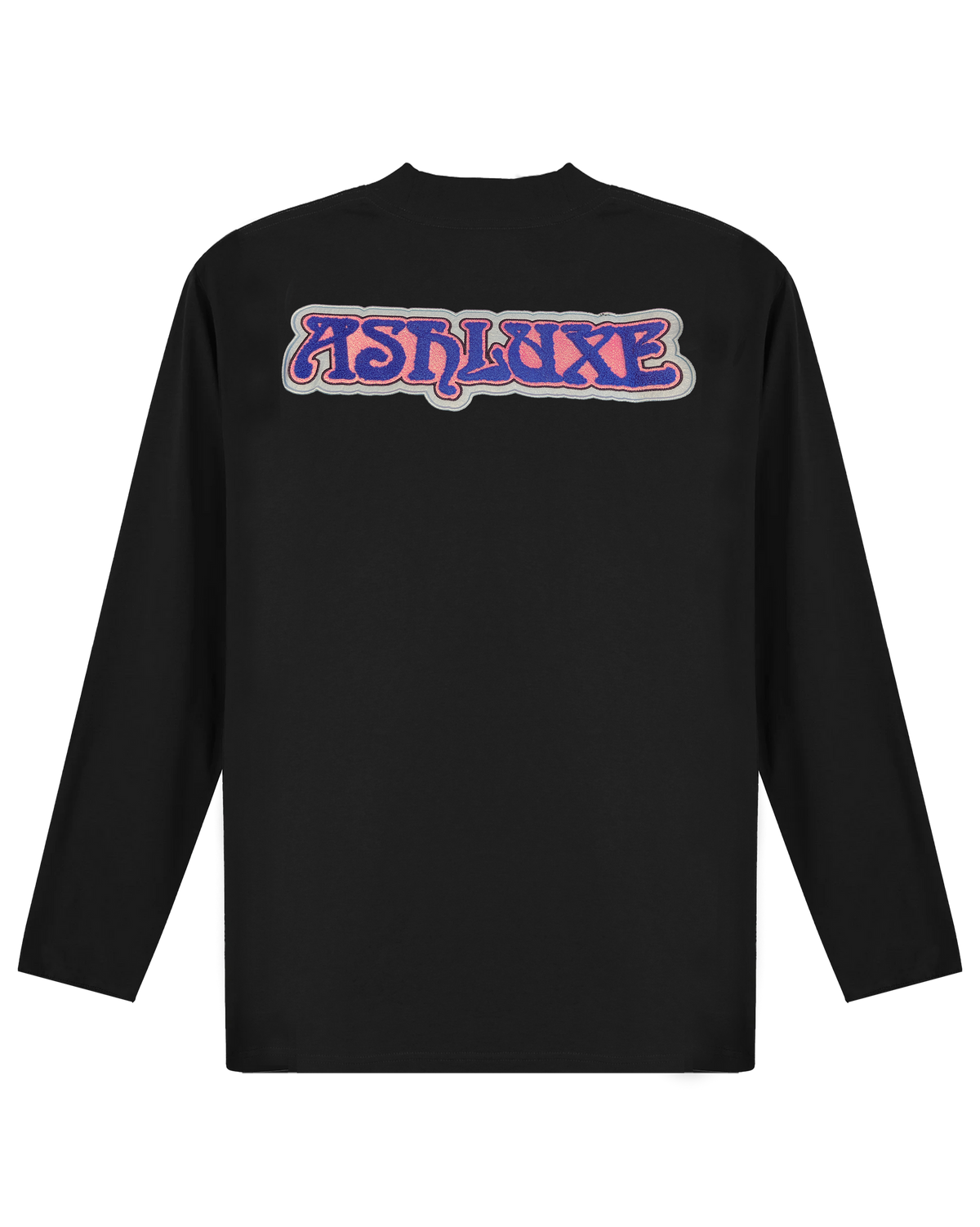 Ashluxe Patch Logo Longsleeve Sweatshirt  Black