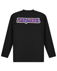 Ashluxe Patch Logo Longsleeve Sweatshirt  Black