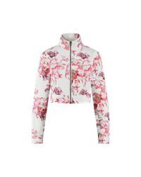 Ashluxe Female Printed Track Jacket Pink Flower Aop