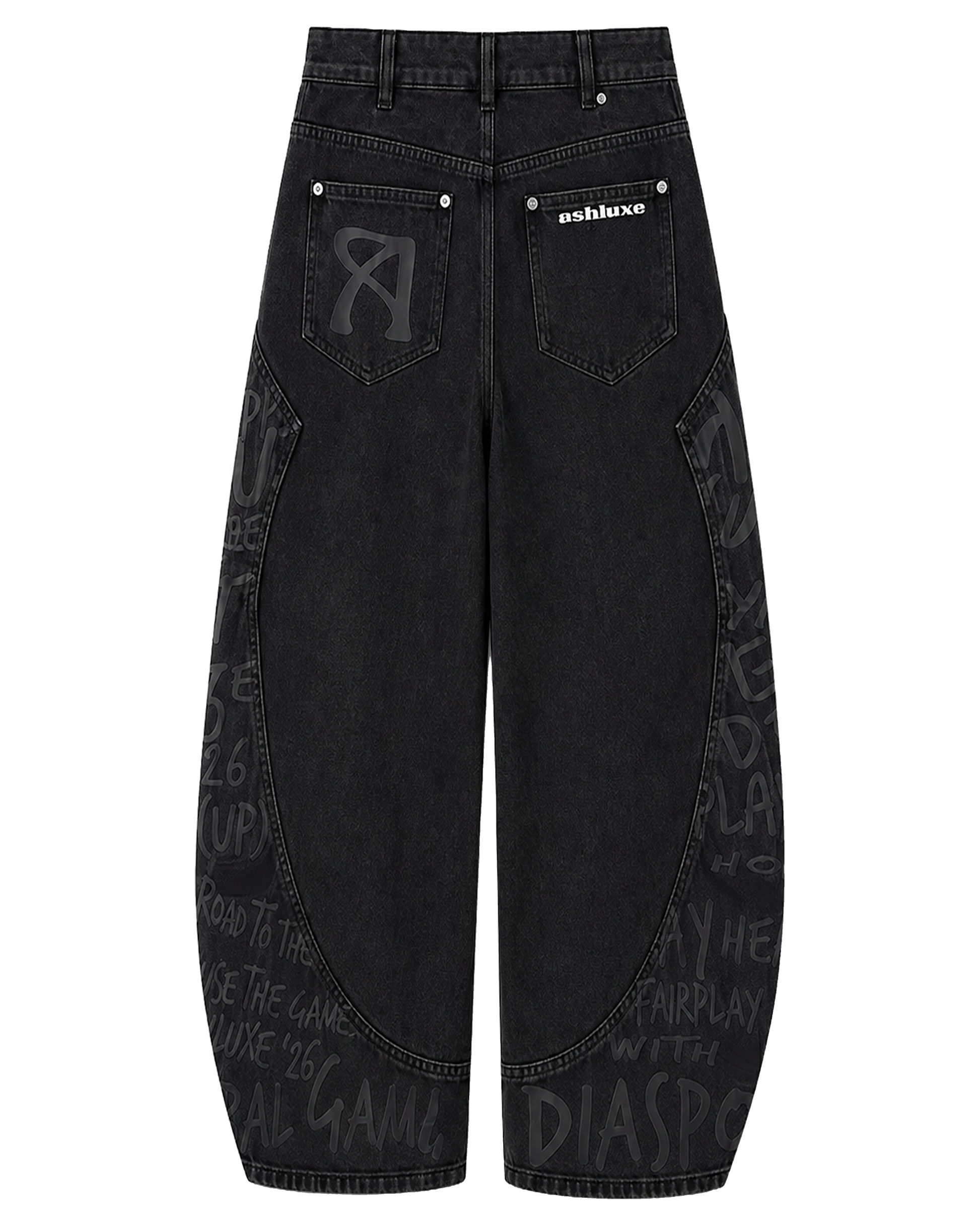 Ash Printed Denim Black