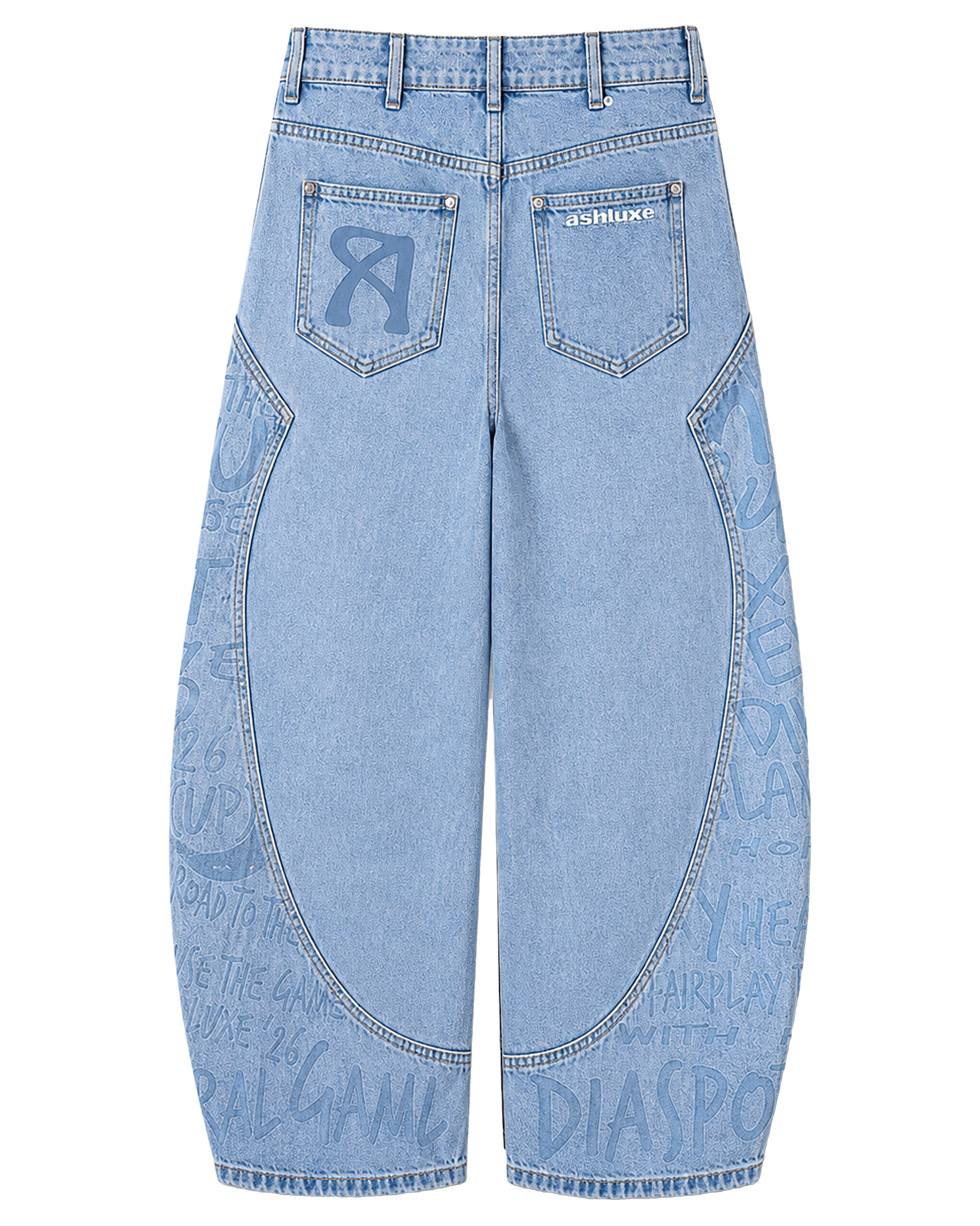 Ash Printed Denim Blue