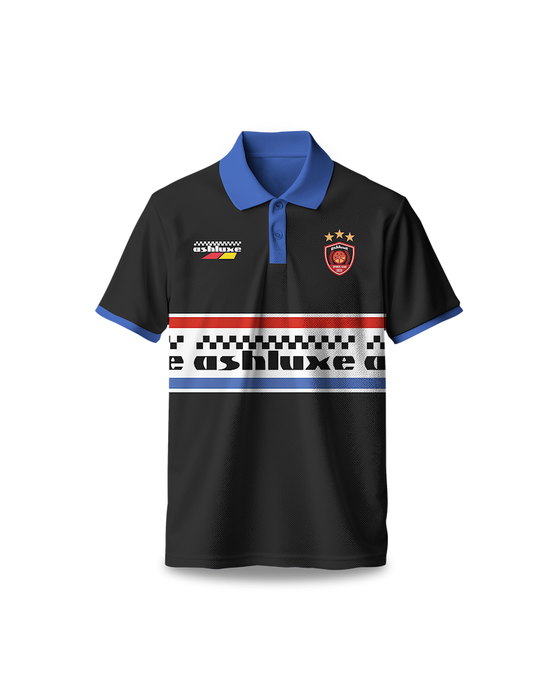 Ashluxe Racing Polo T-shirt Black