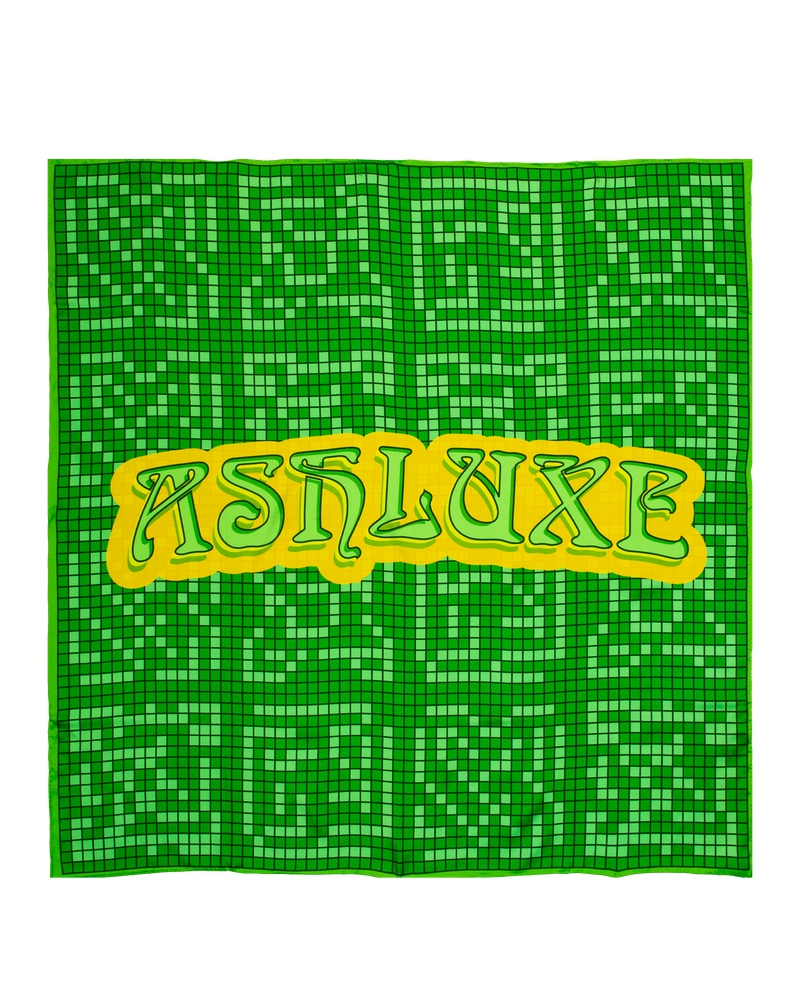 Ashluxe Pixel Scarf Green