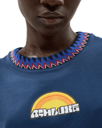 Sunshine Cropped T-shirt Blue