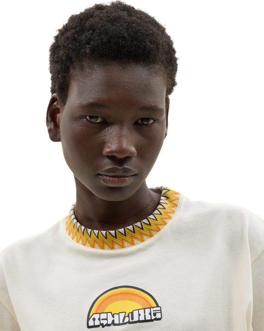 Sunshine Cropped T-Shirt Off White