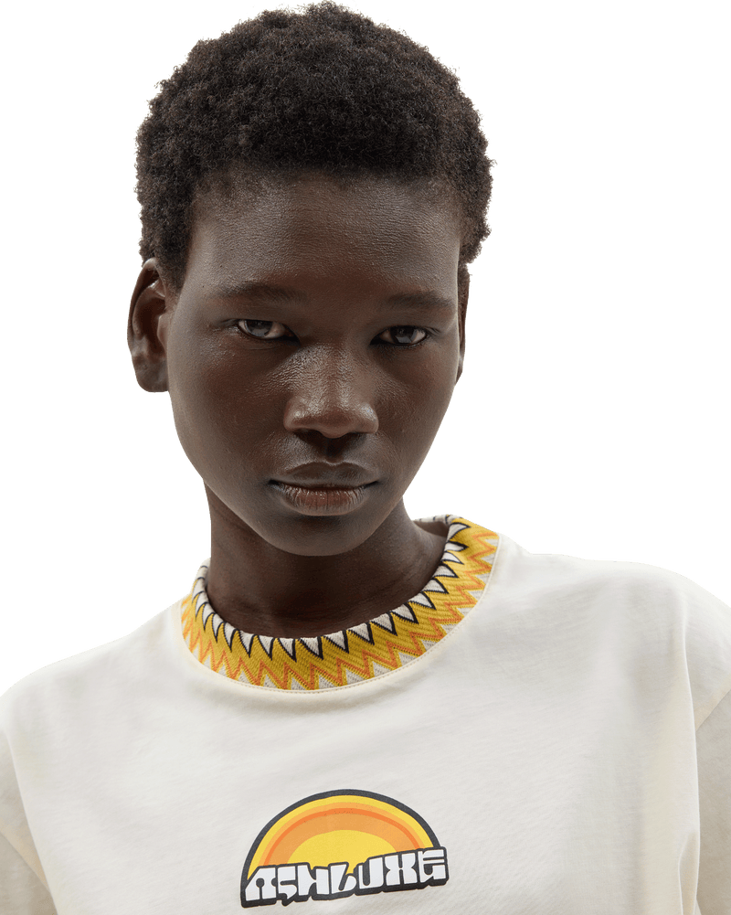 Sunshine Cropped T-Shirt Off White