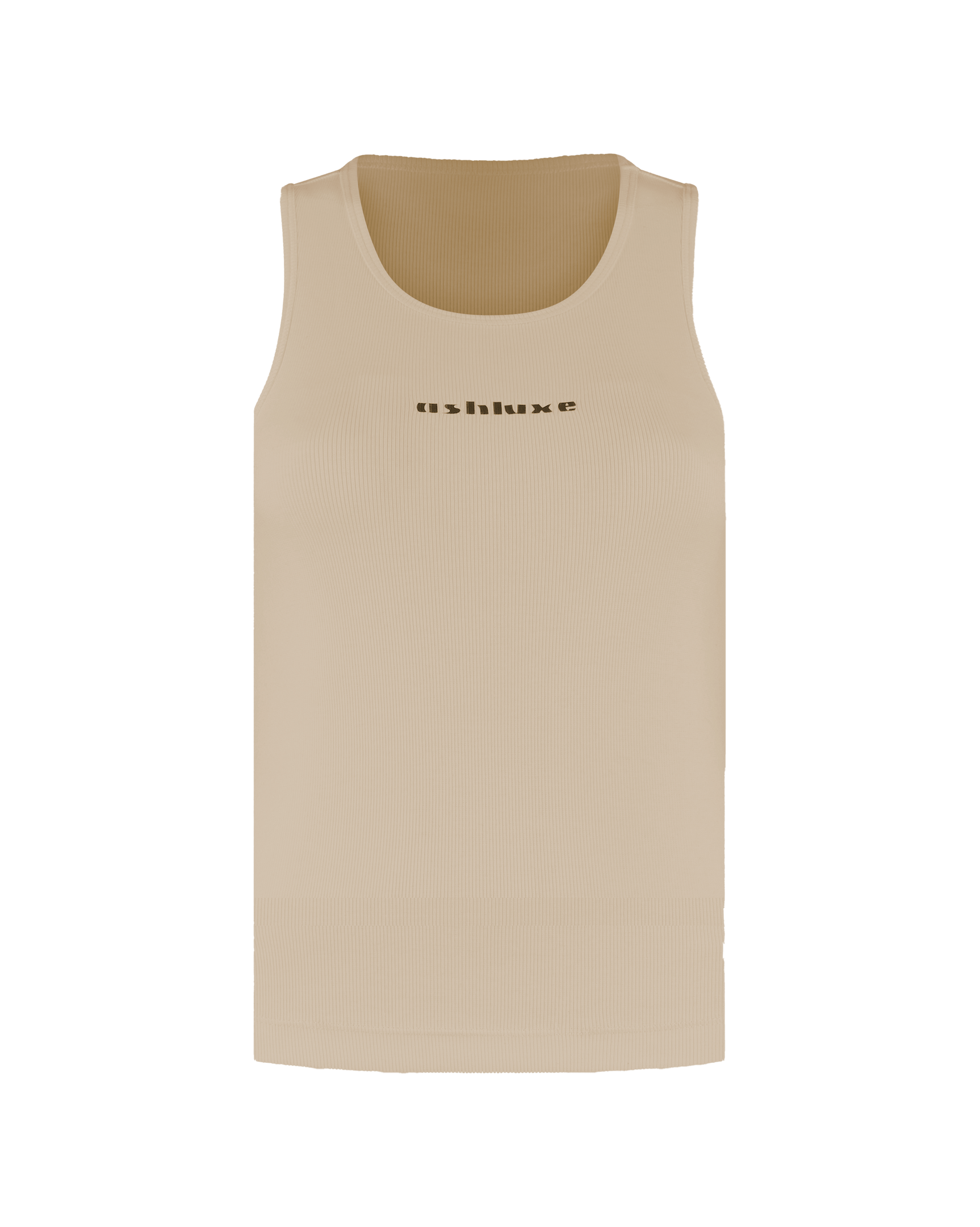 Ashluxe Logo Tank Top Beige